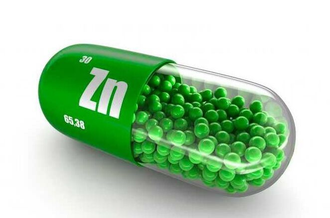 Zinc in the capsules Urosaf