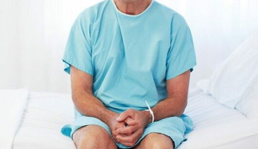 A man with prostatitis